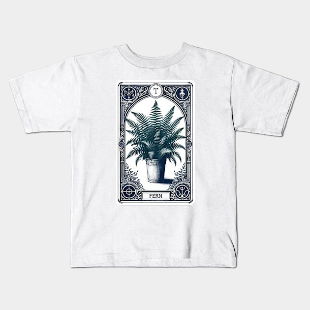 Arcane Fern Tarot Card Kids T-Shirt by Neverc00l